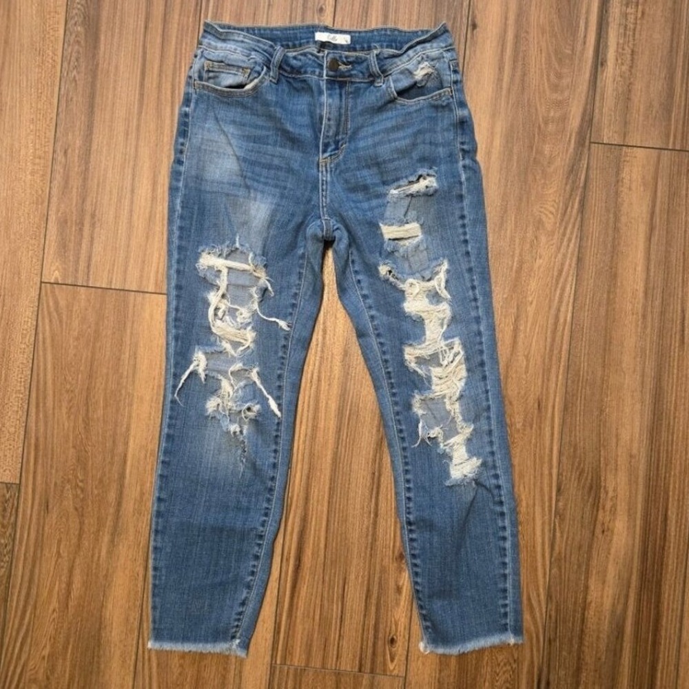 CELLO‎ Distressed Crop Ankle Jeans Size 7/28
